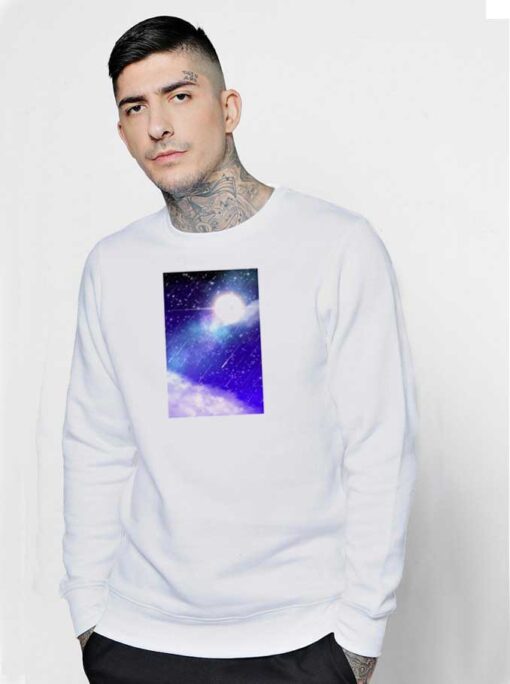 Meteor Shower Beautiful Art Sweatshirt