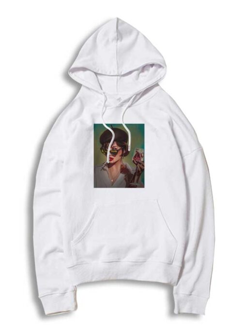 Smoking Girl Drink Heart Hoodie