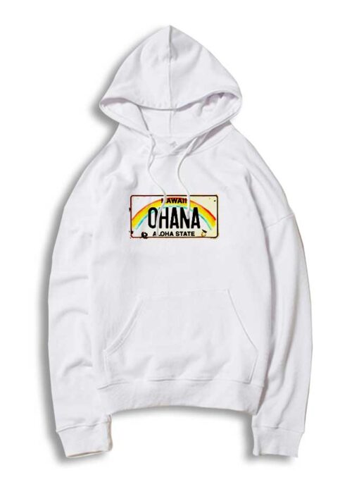 Vintage Hawaii License Plate Logo Hoodie