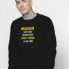 Warning Robot Combat Logo Sweatshirt