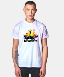 Burning Green Day Band T Shirt