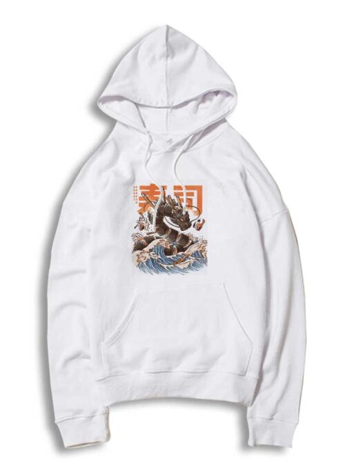 Great Sushi Dragon Wave Hoodie