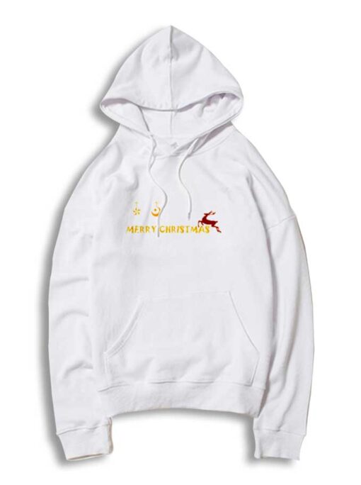 Merry Christmas Reindeer Logo Hoodie