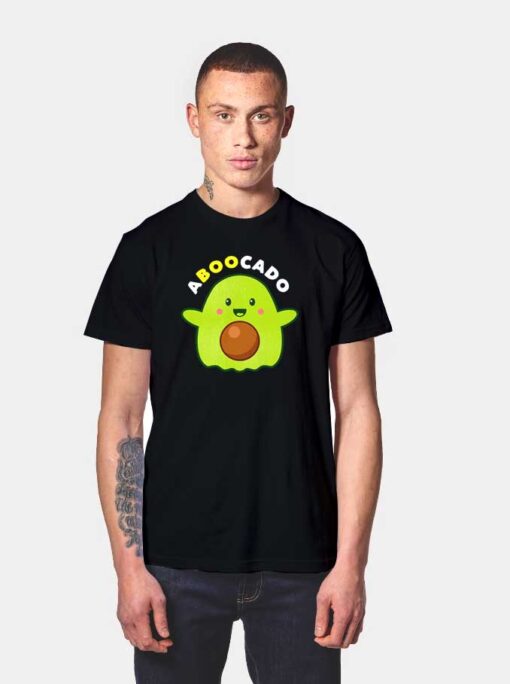 Scary Avocado Ghost Aboocado Halloween T Shirt