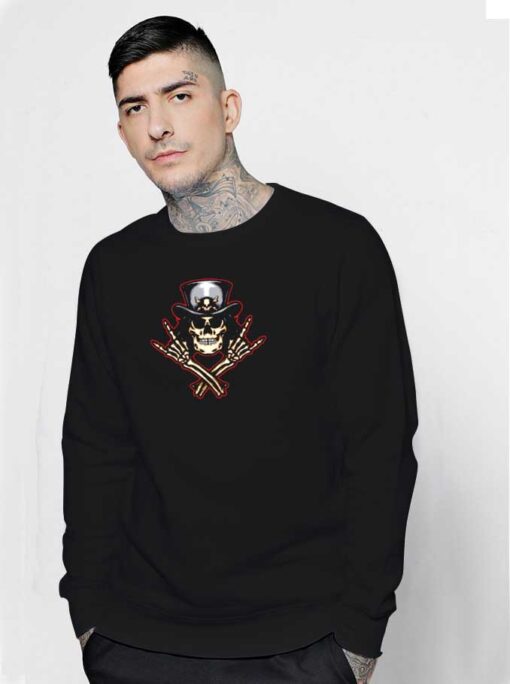 Scull Rock and Roll Metal Sweatshirt