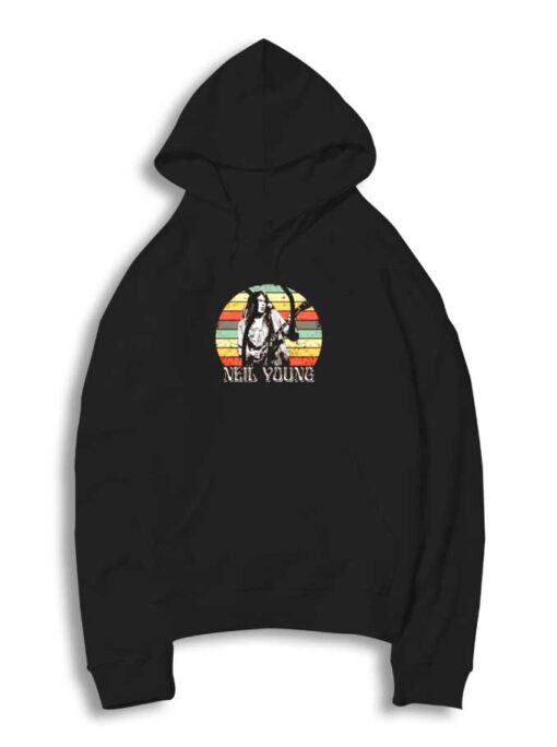 Vintage Neil Young Guitar Hoodie