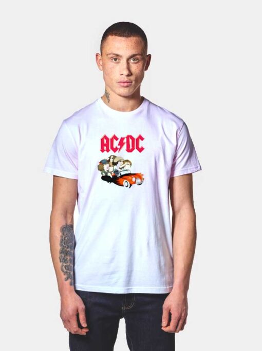 ACDC Ride In Red Car T Shirt