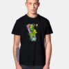 Alien Stoner Weed Bong Earth T Shirt