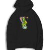 Alien Stoner Weed Bong Earth Hoodie