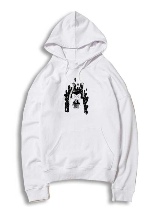 Cat Astronaut Blank Ink Hoodie