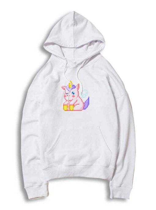 Cute Pixelated Unicorn Hoodie