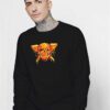 Death By Pizza Skull Sweatshirt