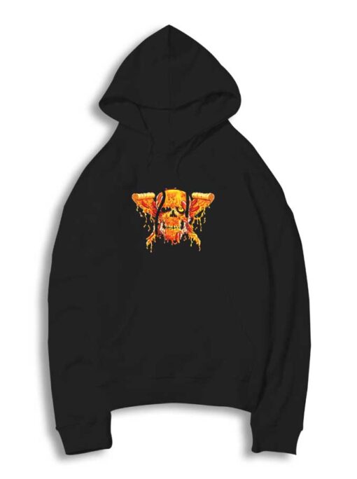 Death By Pizza Skull Hoodie