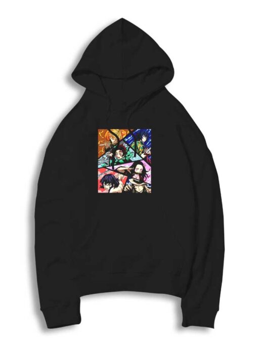 Demon Slayer Character Collage Hoodie