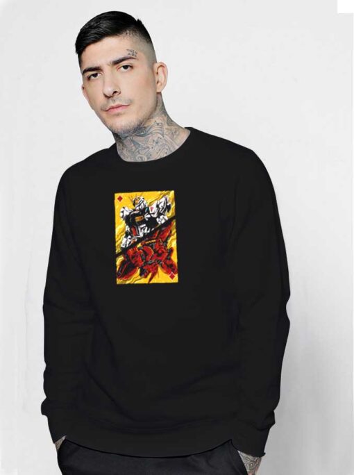 Flaming Second Wave Gundam Sweatshirt