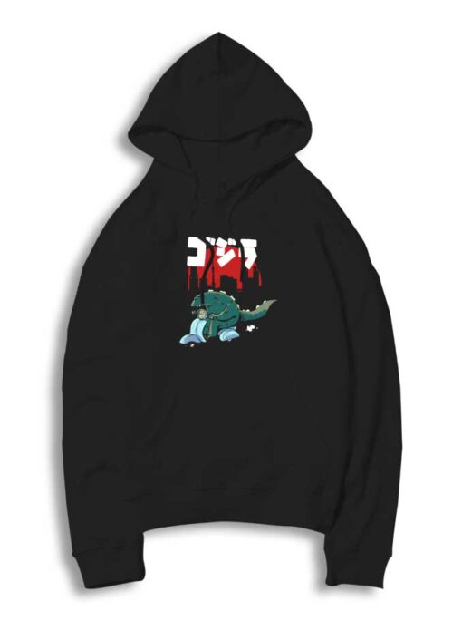 Godzilla Cruisin With Scooter Hoodie