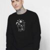 Grim Reaper Rides A Black Cat Sweatshirt