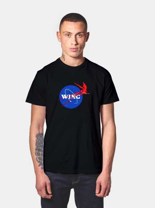 Mecha Nasa Wings Gundam Logo T Shirt