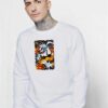 Orange Flower Gundam Ukiyo-e Sweatshirt