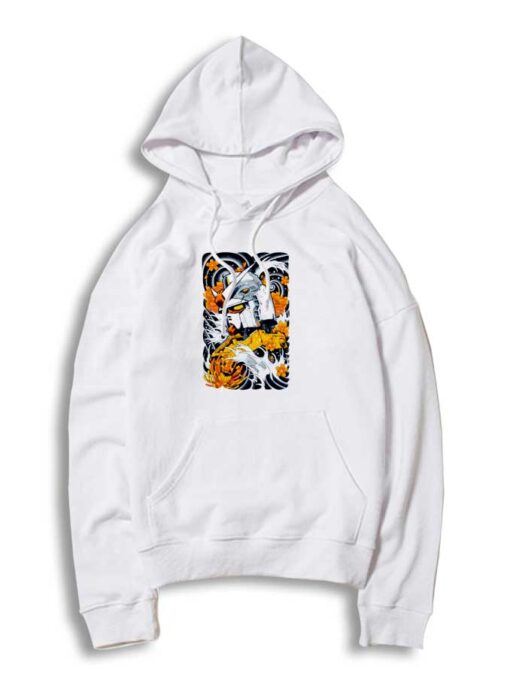 Orange Flower Gundam Ukiyo-e Hoodie