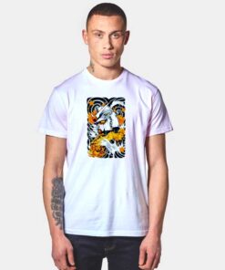 Orange Flower Gundam Ukiyo-e T Shirt