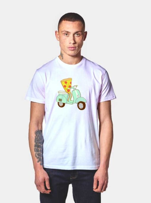 Pizza Delivery Scooter T Shirt