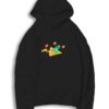 Pizza Dinosaur Surfing Meteor Hoodie