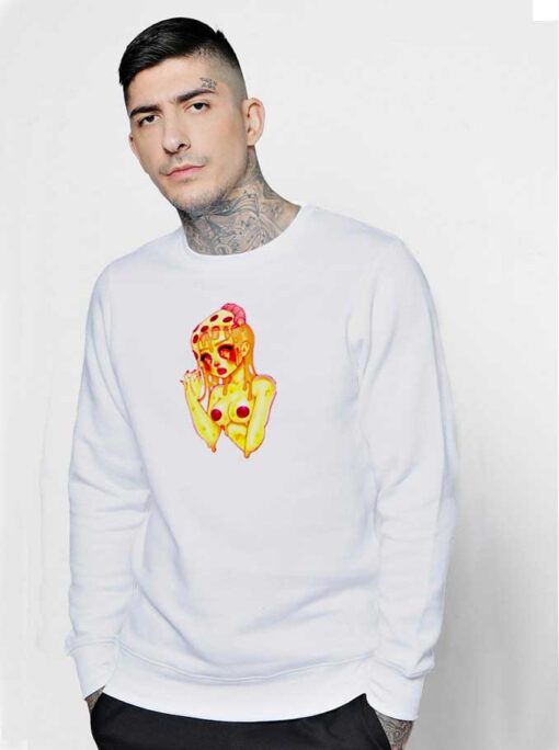 Pizza Slimy Sexy Girl Sweatshirt