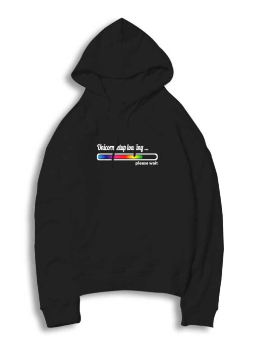 Rainbow Unicorn Setup Loading Hoodie