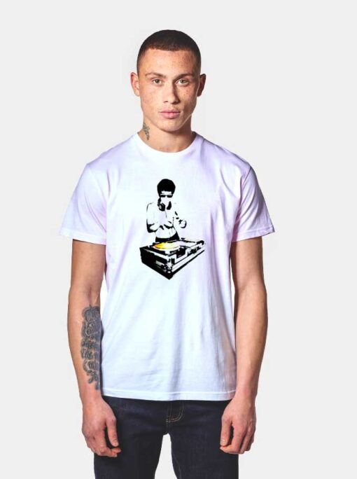 Retro Dj Bruce Lee Movie T Shirt