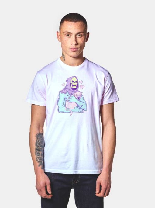 Skeletor With Cat Pet T Shirt