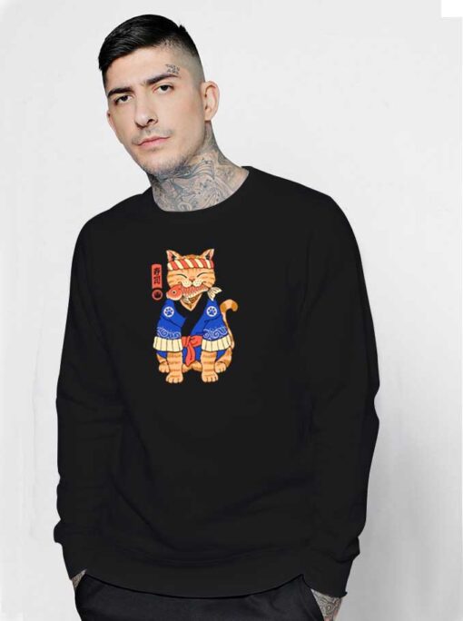 Sushi Meowster Ninja Neko Sweatshirt