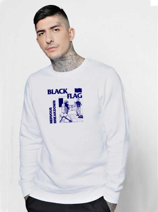 Black Flag Nervous Breakdown Logo Sweatshirt