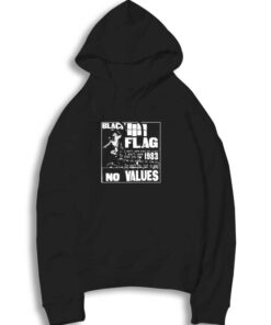 Black Flag No Values 1983 Hoodie