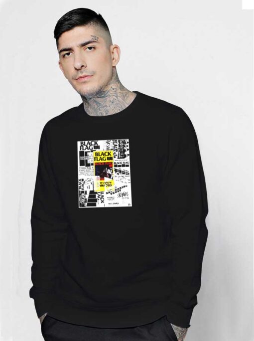 Black Flag Sticker Sweatshirt