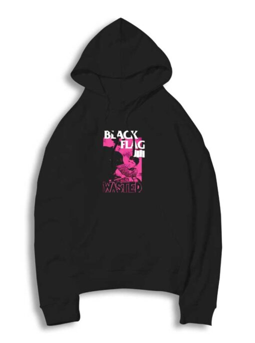 Black Flag Wasted Logo Hoodie