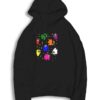 Colorful Among Us Sparkle Star Hoodie