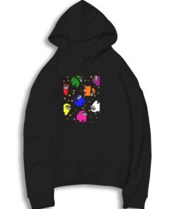 Colorful Among Us Sparkle Star Hoodie