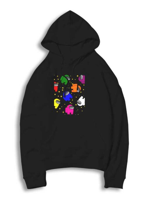 Colorful Among Us Sparkle Star Hoodie