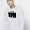 Corona Virus COVID 19 Black Flag Sweatshirt