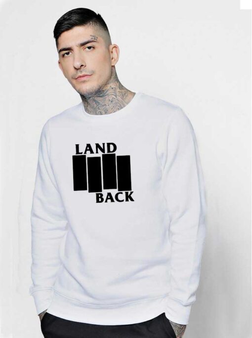 Land Back Black Flag Sweatshirt