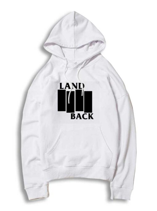 Land Back Black Flag Hoodie