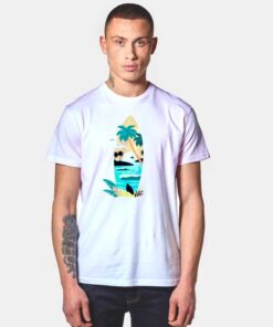 Make Waves Surfing Board Dolphin T Shirt