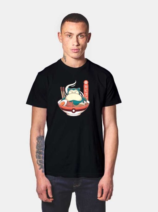 Ramen Nap Snorlax Pokemon T Shirt