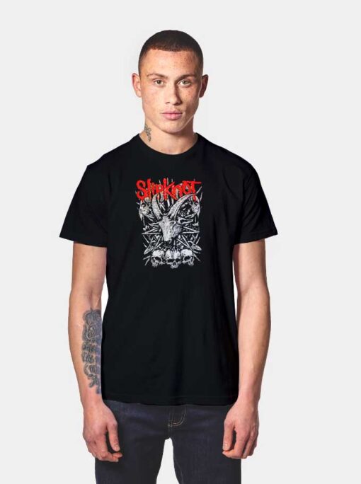 Slipknot Metal Goat Skull T Shirt