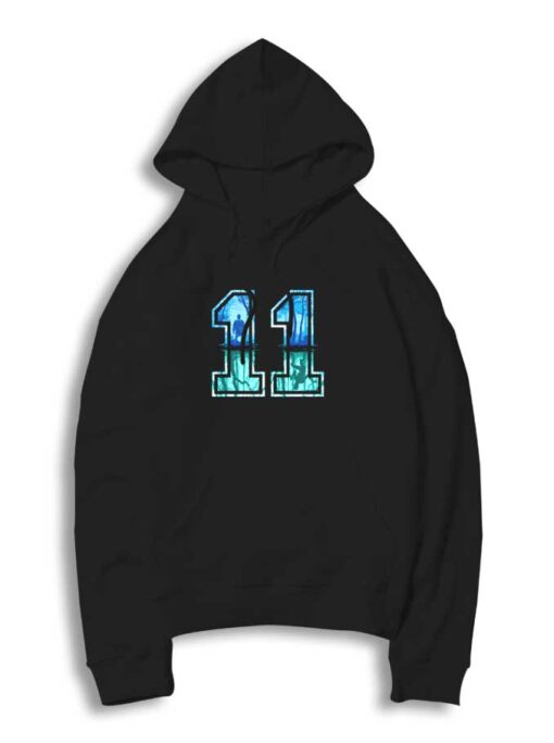 Strange Number 11 Blue Hoodie