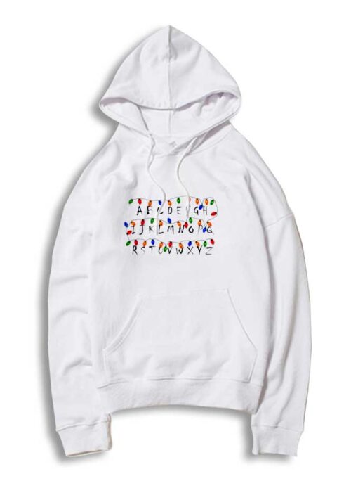 Stranger Things Alphabet Christmas Lights Hoodie