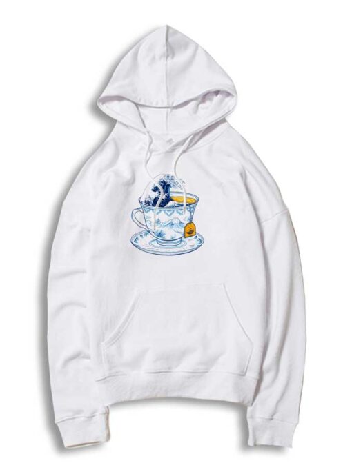 The Great Kanagawa Tea Cup Hoodie