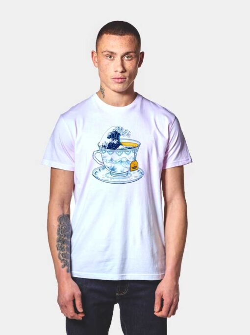 The Great Kanagawa Tea Cup T Shirt