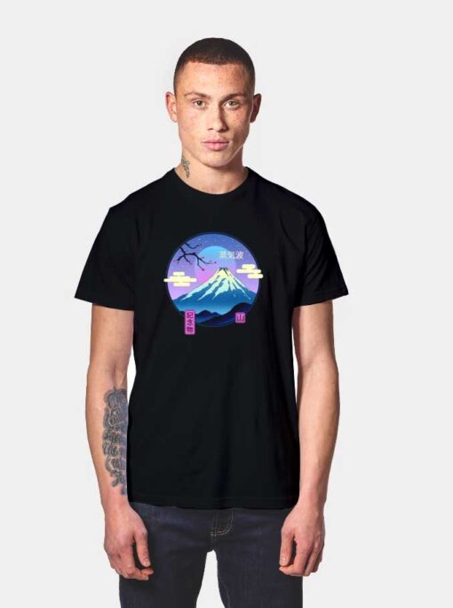 Vapor Landscape Japan Fuji T Shirt